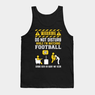 Warning Do Not Disturb: Football Tank Top